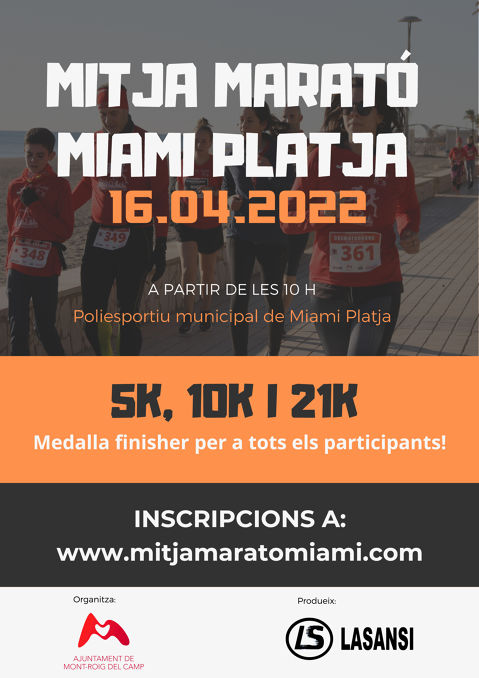 Inscripcions obertes per a la cinquena edició de la Mitja Marató de Miami Platja 