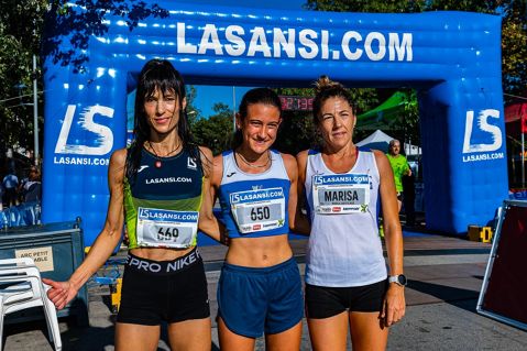 Albert Ruz y Marta Mitjans a los 5 km, y Anas Bakhat y Carmen Martin a los 10 km han sido los ganadores de la 33a Carrera de la Llagosta